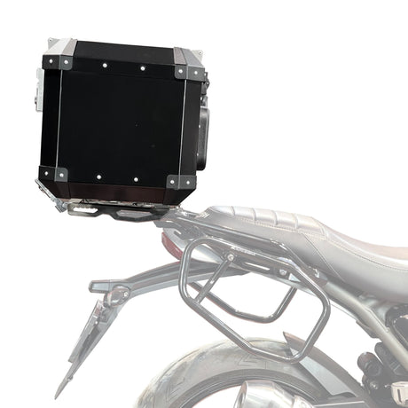Auto Engina 42L Aluminium Top Box for Triumph Speed 400 with Inner Bag and Backrest Black