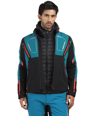 Royal Enfield Streetwind Eco 2 Riding Jacket in Yellow Navy and Olive