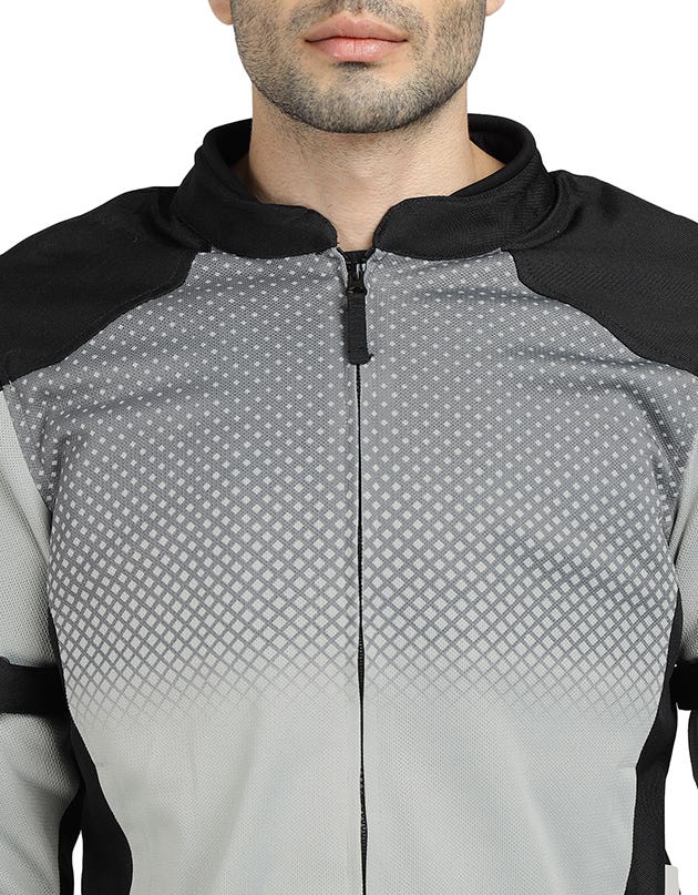Royal Enfield High Street Eco CE L2 Riding Jacket in Blue and Grey