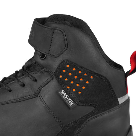 KORDA TourMaster black short riding boots with SAS-TEC protection