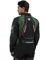 Royal Enfield Streetwind Eco 2 Riding Jacket in Yellow Navy and Olive