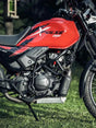 Legundary Custom Xplorer crash guard with slider for Hero Xpulse 200 BS6 black mild steel engine guard