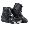 BBG RidePro black leather motorcycle riding boots with TPU protection