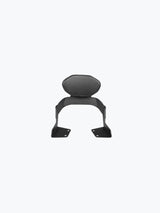 Legundary Custom Hunter 350 back rest with carrier black mild steel Rexine pillion support