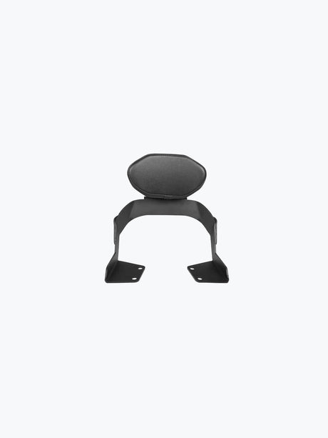 Legundary Custom Hunter 350 back rest with carrier black mild steel Rexine pillion support