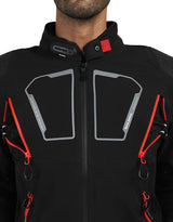 Royal Enfield Streetwind Eco 2 Riding Jacket in Yellow Navy and Olive