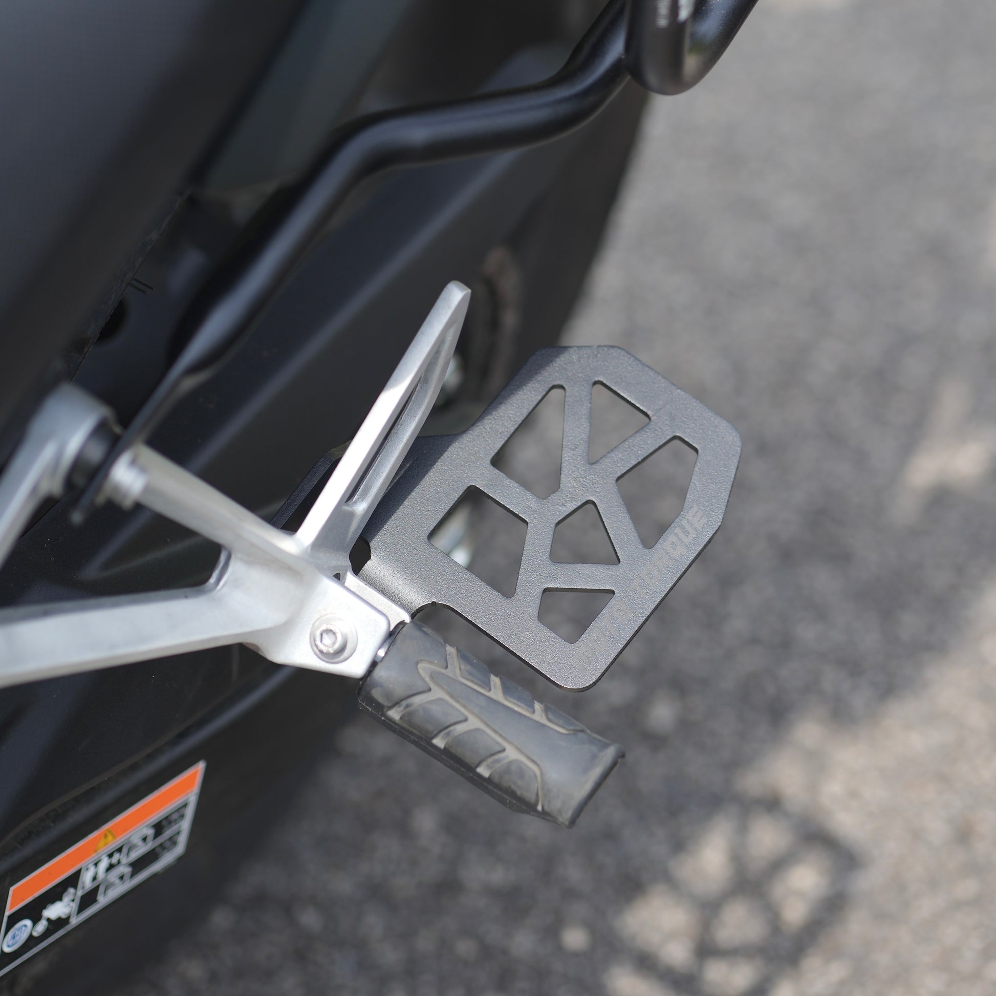 Moto Torque pillion footrest set for Honda NX500 passenger comfort and touring accessory