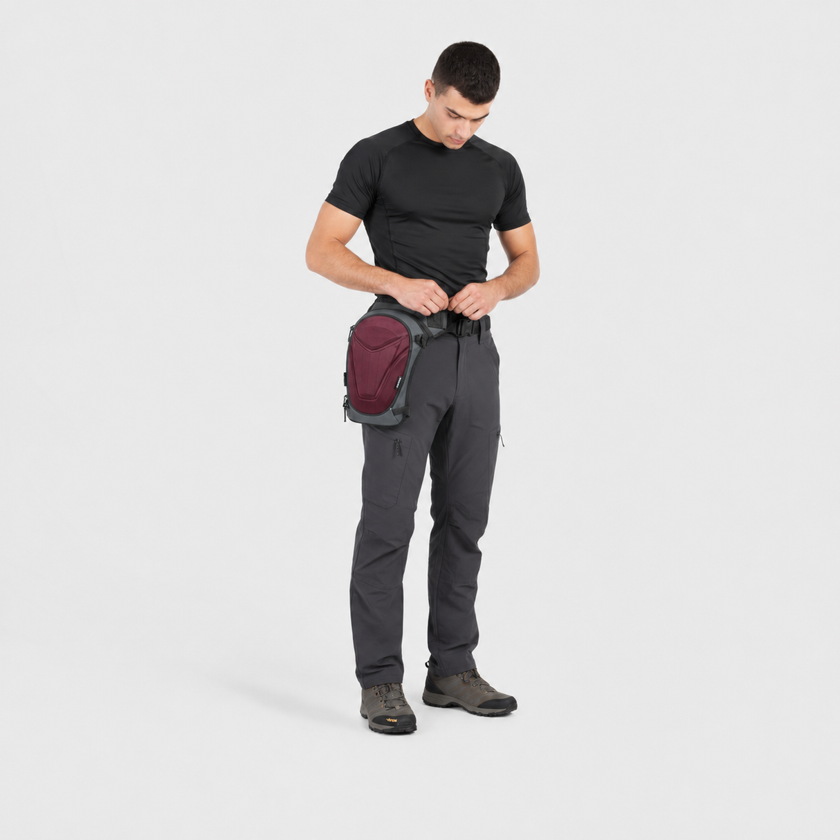 Vantora ARC 4-in-1 Travel Bag Convertible Crossbody Sling Thigh Bag Waist Pouch and Motorcycle Tank Bag