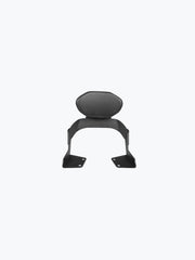 Legundary Custom Hunter 350 back rest with carrier black mild steel Rexine pillion support