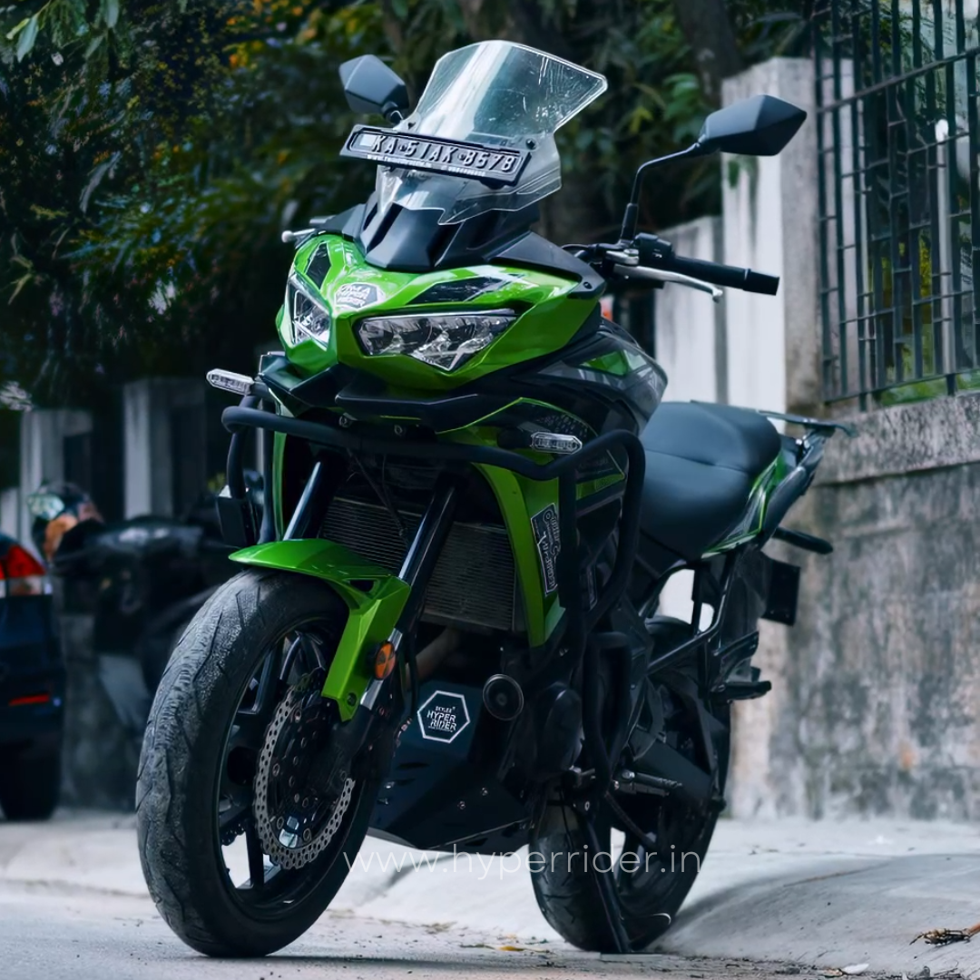 Hyperrider Heavy Duty Aluminum Bash Plate for Kawasaki Versys 650 Engine and Exhaust Protection