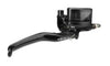 RCB E2 Series black 14mm right-hand master brake pump with transparent reservoir, 01BP001B