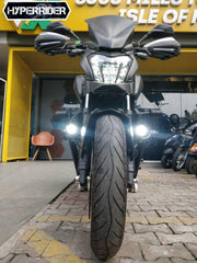 Hyperrider Type 2 windshield for Bajaj Dominar 250 and Dominar 400 aerodynamic touring windscreen in matte and glossy finish