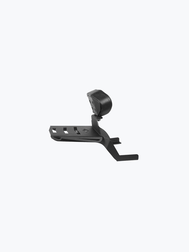 Legundary Custom Hunter 350 back rest with carrier black mild steel Rexine pillion support