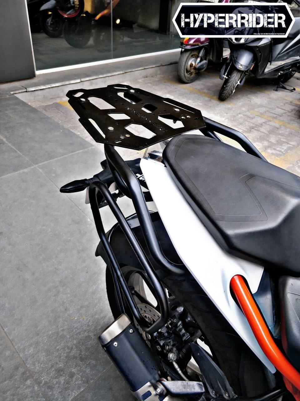 Hyperrider KTM Duke Top Rack for Duke 125 200 250 390 BS4 BS6 with Universal Top Box Mount