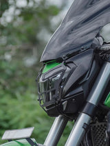 Legundary Custom Venator Headlight Grill for Bajaj Dominar 400 Black Mild Steel Headlight Protector Guard