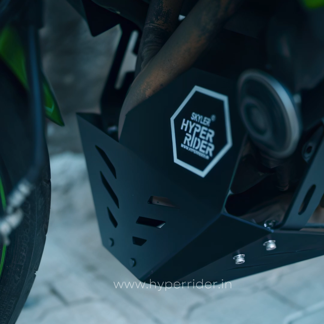 Hyperrider Heavy Duty Aluminum Bash Plate for Kawasaki Versys 650 Engine and Exhaust Protection