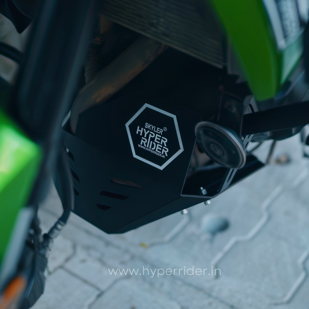 Hyperrider Heavy Duty Aluminum Bash Plate for Kawasaki Versys 650 Engine and Exhaust Protection