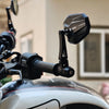 BOBO RM2-D premium motorcycle bar end mirror anti glare anti fog 360 degree adjustable rear view mirror bike