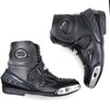 BBG RidePro black leather motorcycle riding boots with TPU protection