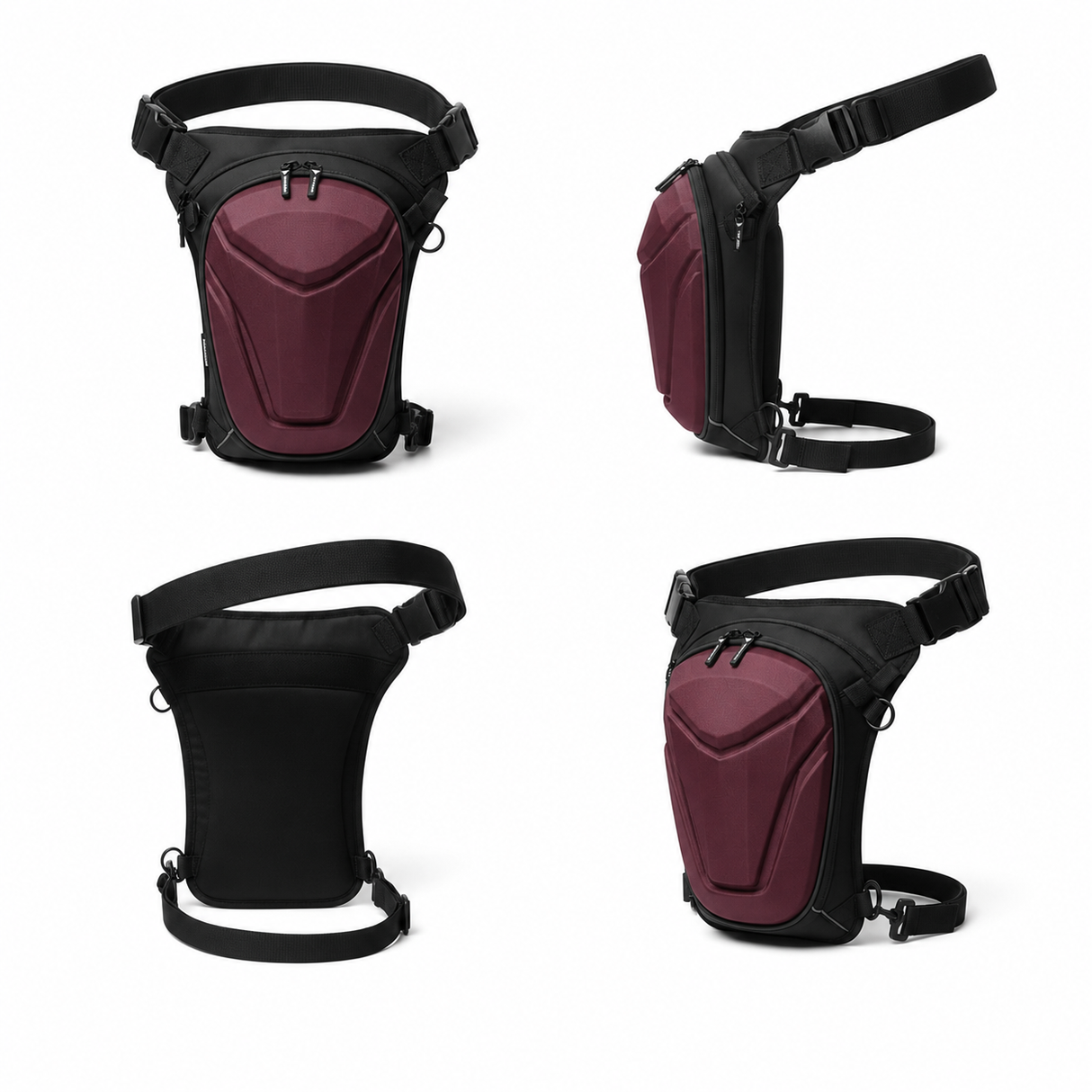 Vantora ARC 4-in-1 Travel Bag Convertible Crossbody Sling Thigh Bag Waist Pouch and Motorcycle Tank Bag