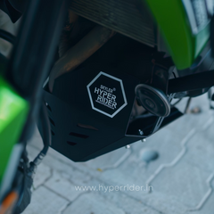 Hyperrider Heavy Duty Aluminum Bash Plate for Kawasaki Versys 650 Engine and Exhaust Protection