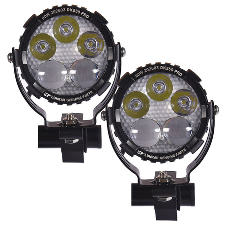 LGP DK-550 PRO 90W LED spotlight for bike and car waterproof auxiliary fog light dual beam driving lamp