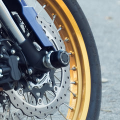 Legundary Custom Rotex Front Wheel Slider for Suzuki V-Strom 800DE CNC Aluminium Black Silver Fork Axle Protector