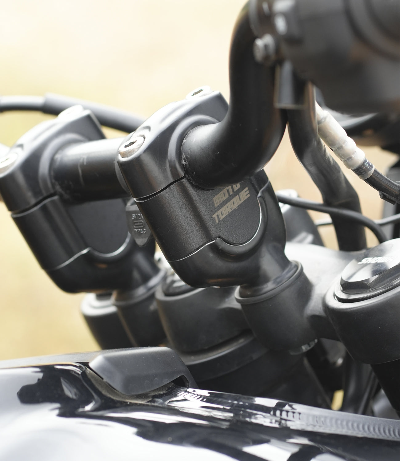 Mototorque handlebar risers Royal Enfield Himalayan 450 CNC aluminium comfort upgrade