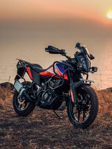 Legundary Custom KTM Adventure 390 Raptor Upper Crash Guard Black heavy duty mild steel engine protection accessory