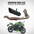 Barrel Rogue 2.0 full system stainless steel exhaust for Kawasaki Ninja 650 motorcycle