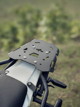 Legundary Custom KTM ADV 390 2025 gopher luggage carrier black mild steel rear rack touring support