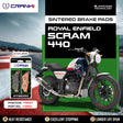 CRANK1 CB902 Sintered Front Brake Pads for Royal Enfield Scram 440, Bear 650, Himalayan 450, Interceptor 650 and KTM 390 Adventure