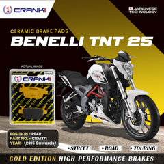 CRANK1 Ceramic Brake Pads Benelli TNT 25 Rear CRM371
