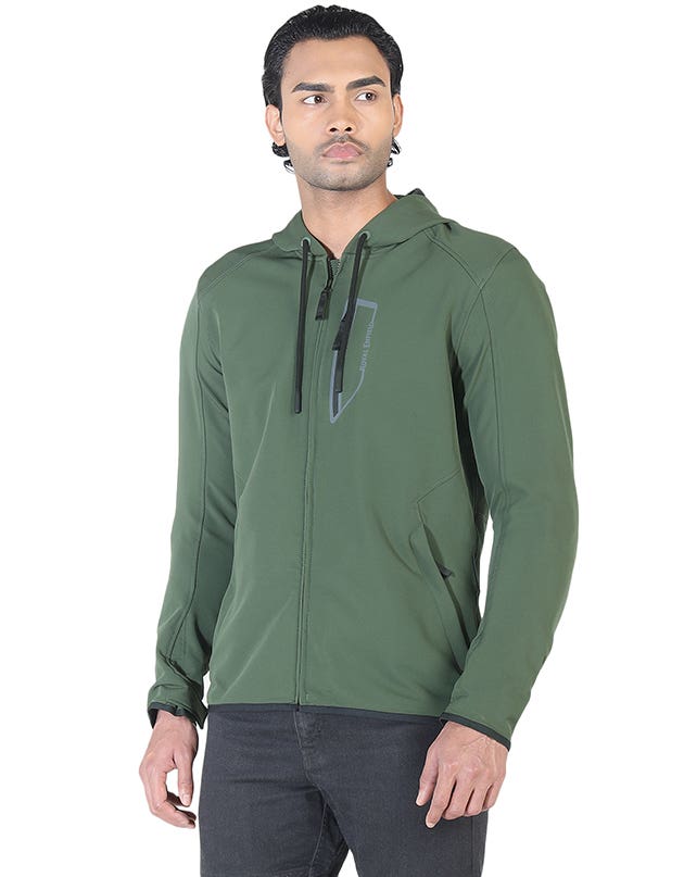 Royal Enfield Urbanite Class A Riding Sweatshirt in Black and Olive