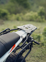 Legundary Custom KTM ADV 390 2025 gopher luggage carrier black mild steel rear rack touring support
