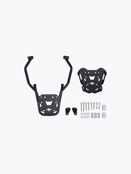 Legundary Custom KTM ADV 390 2025 gopher luggage carrier black mild steel rear rack touring support