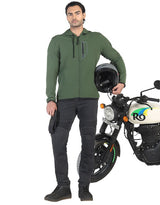 Royal Enfield Urbanite Class A Riding Sweatshirt in Black and Olive