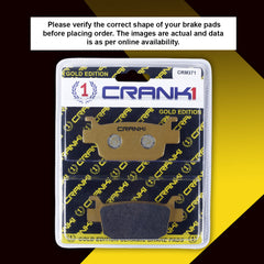 CRANK1 Ceramic Brake Pads Benelli TNT 25 Rear CRM371