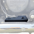 Auto Engina 3mm Master Cylinder Guard for Royal Enfield Meteor 350 in Gloss Black Mild Steel
