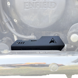 Auto Engina 3mm Master Cylinder Guard for Royal Enfield Meteor 350 in Gloss Black Mild Steel