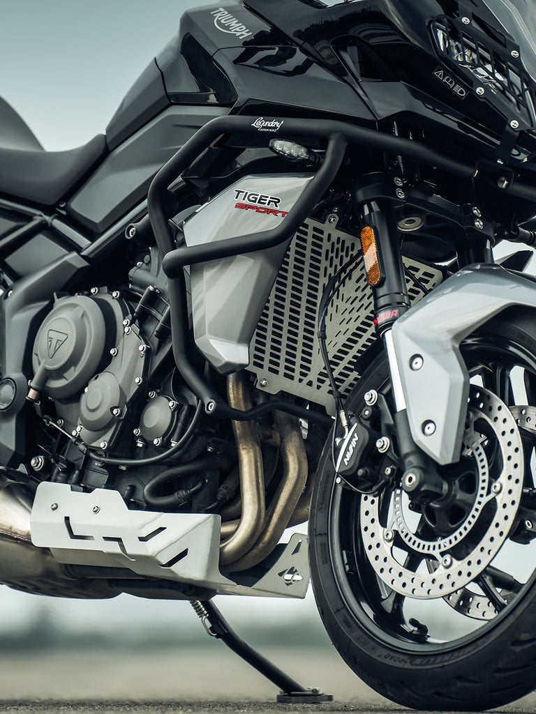 Legundary Custom Adrinex Crash Guard Triumph Tiger 660 Black Engine Protection