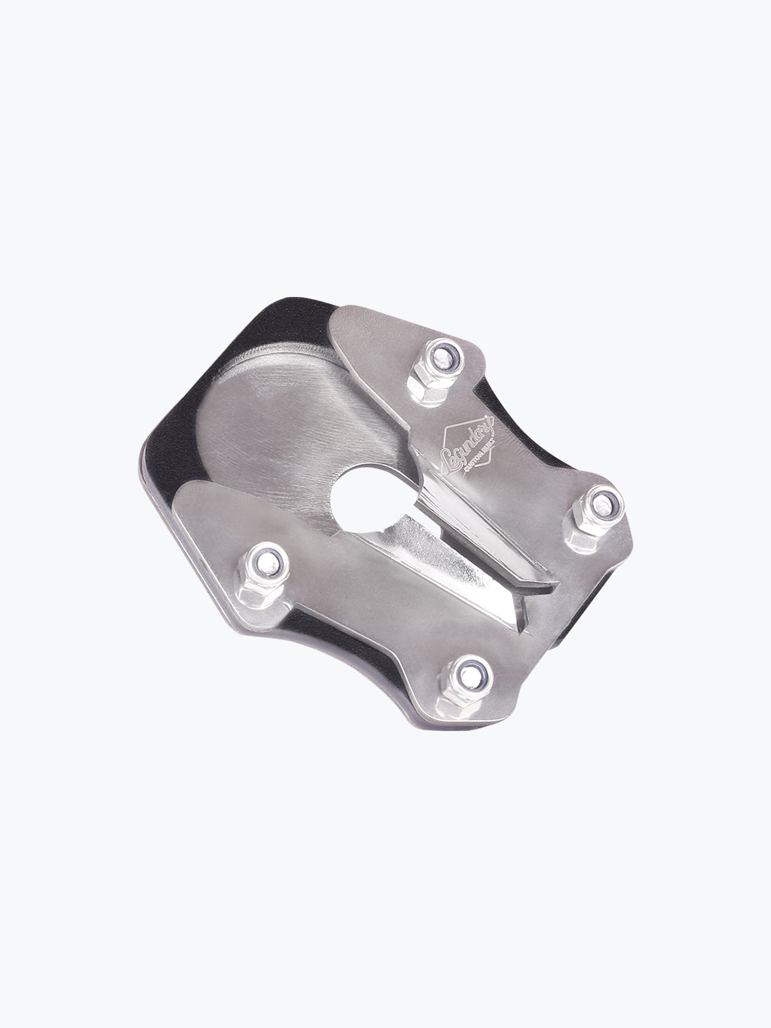 Legundary Custom KTM Adventure 390 Calx side stand base CNC aluminium foot extension plate stable parking support