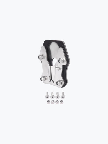 Legundary Custom KTM Adventure 390 Calx side stand base CNC aluminium foot extension plate stable parking support