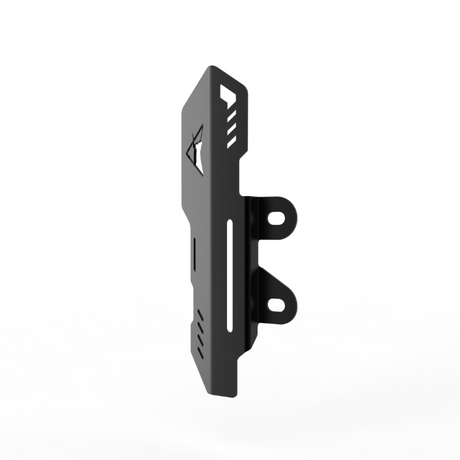 Auto Engina 3mm Master Cylinder Guard for Royal Enfield Meteor 350 in Gloss Black Mild Steel
