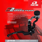 RCB S2 R106 black 14mm forged radial master cylinder LH 01BP027B RH 01BP028B