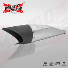 Moto Torque Shark Half Chrome Performance Exhaust for Royal Enfield