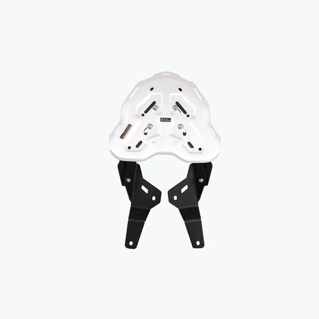 Legundary Custom Genesis Carrier Silver for TVS Apache RTX 300 Black Silver Clamp Mount Luggage Rack