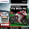 CRANK1 CB662 sintered rear brake pads for MV Agusta F3 800 RC high-performance motorcycle braking upgrade.