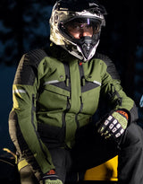 Royal Enfield Nirvik V3 Class A Riding Jacket in Olive and Black