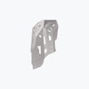 Legundary Custom Honda NX500 Vambrace Bash Plate Silver – premium aluminium engine sump guard skid plate, designed to protect the underbelly of your Honda NX500 while adding a sleek, durable finish.